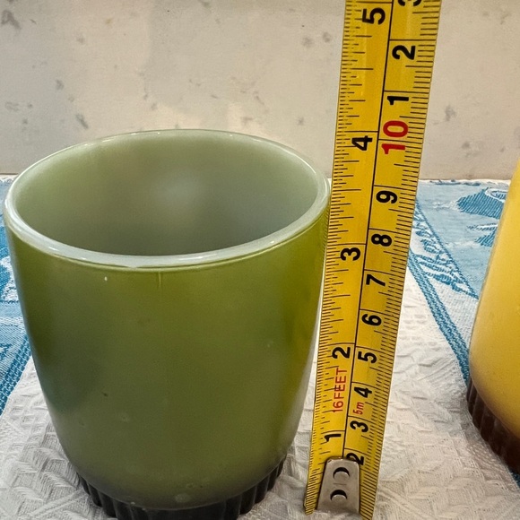 Vintage Anchor Hocking Fire King Ware coffee cups Made in USA  Set of 3 - Picture 12 of 13
